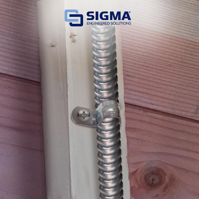 Sigma Engineered Solutions Sigma Electric ProConnex 55919M One-Hole BX Strap 3/8-Inch, 100-Pack - Image 5